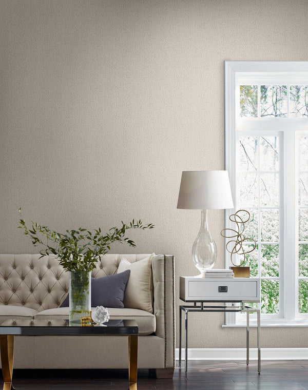 Wallpaper Stretched Hexagons Wallpaper // Cream 