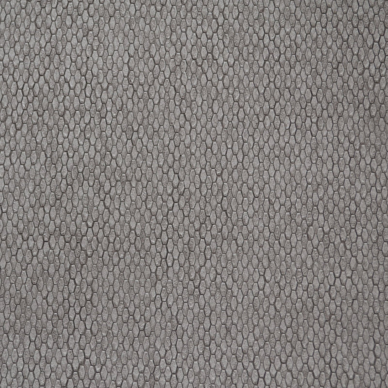 Wallpaper Stretched Hexagons Wallpaper Sample // Dark Silver 8 x 10 
