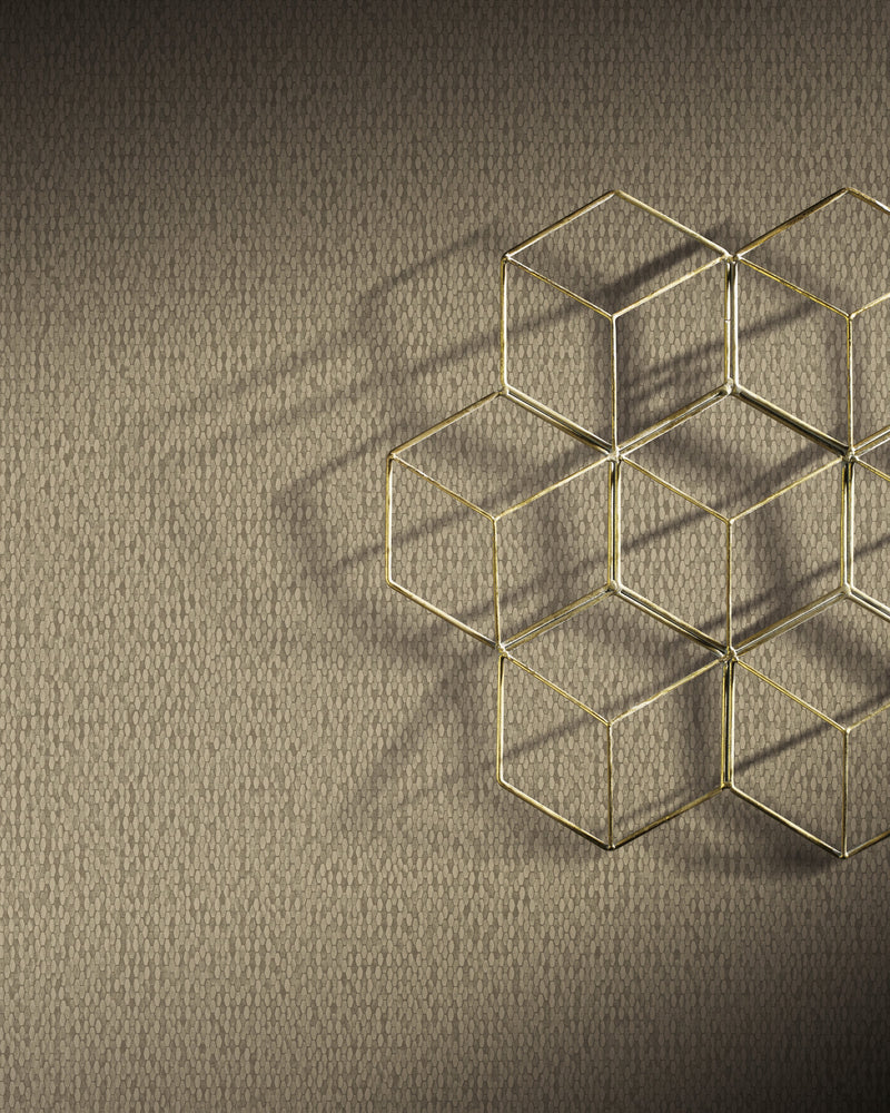 Wallpaper Stretched Hexagons Wallpaper // Sand 
