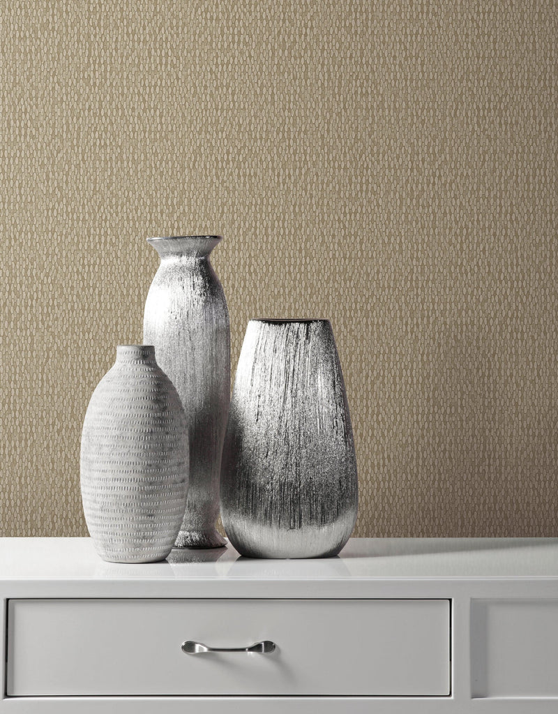 Wallpaper Stretched Hexagons Wallpaper // Taupe 