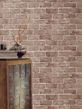 Wallpaper Stretcher Brick Peel & Stick Wallpaper // Red 