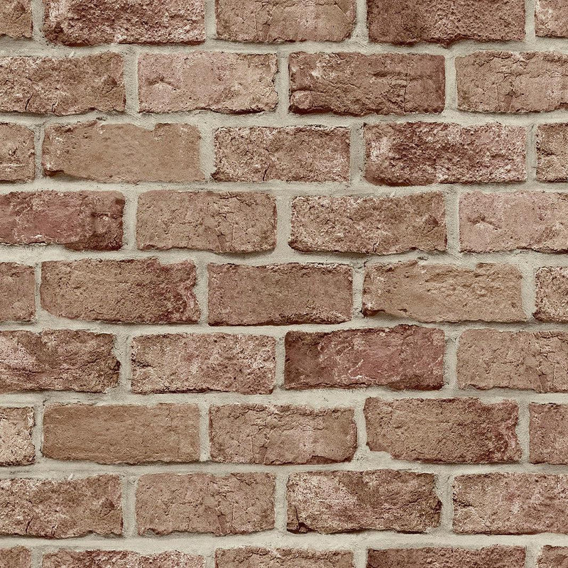 Wallpaper Stretcher Brick Peel & Stick Wallpaper Sample // Red 8 x 10 