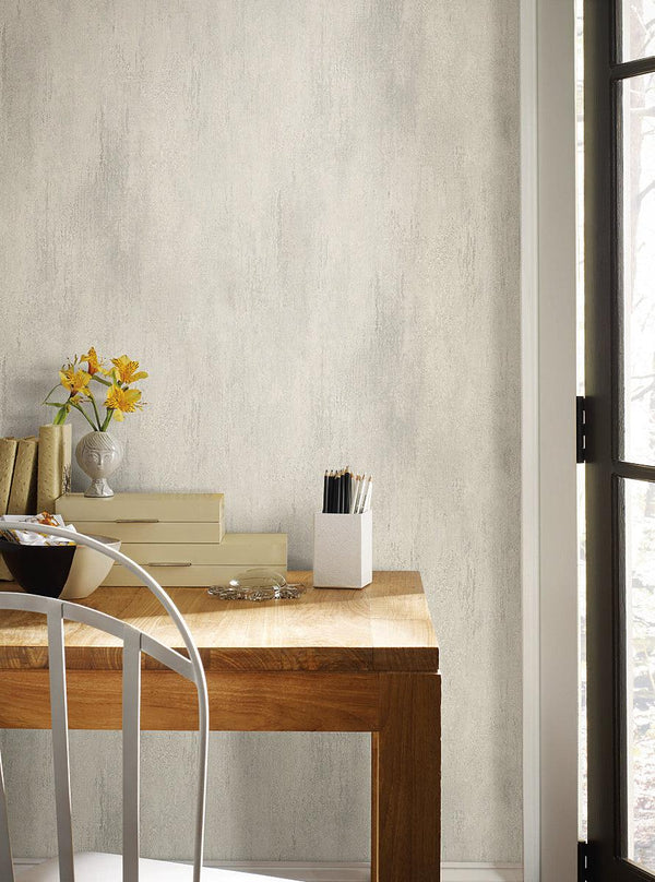 Wallpaper Stucco Finish Wallpaper // Warm Grey 