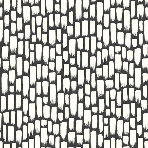 Wallpaper Sumi-E Wallpaper Sample // Black & White 8 x 10 
