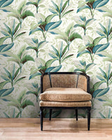 Wallpaper Summerhouse Wallpaper // Peacock 