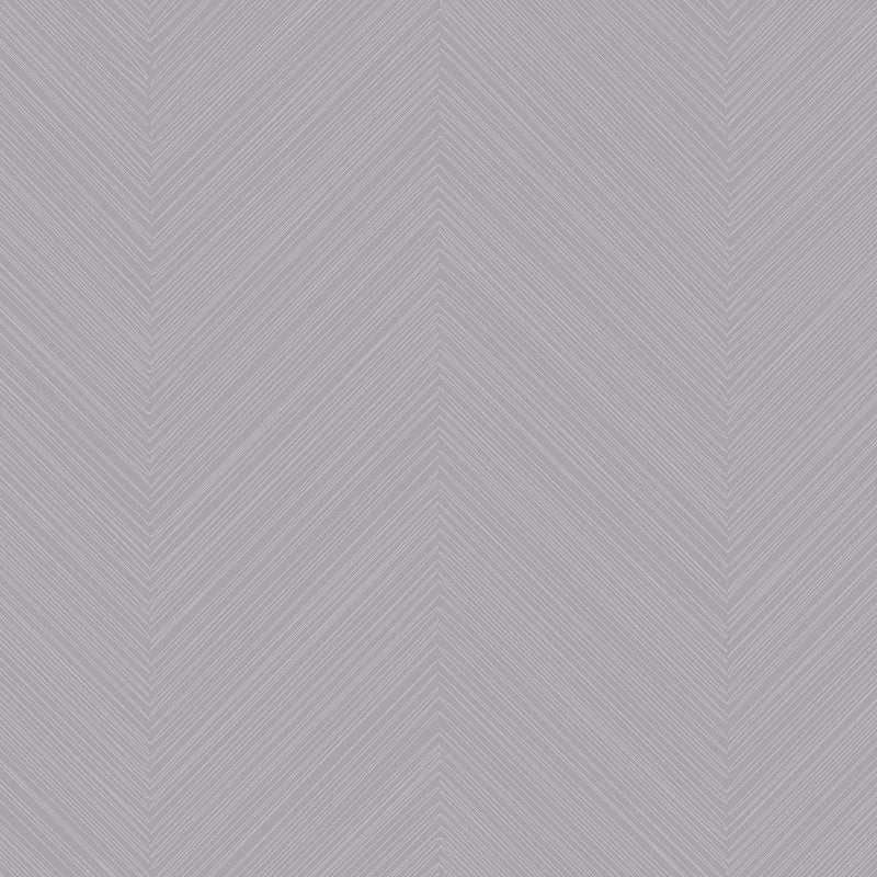 Wallpaper Swept Chevron Wallpaper Sample // Lavender Grey 8 x 10 