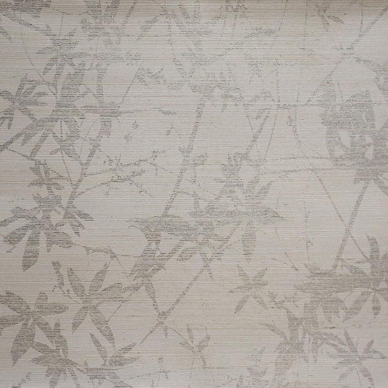 Wallpaper Sylvan Wallpaper Sample // Silver & White 8 x 10 