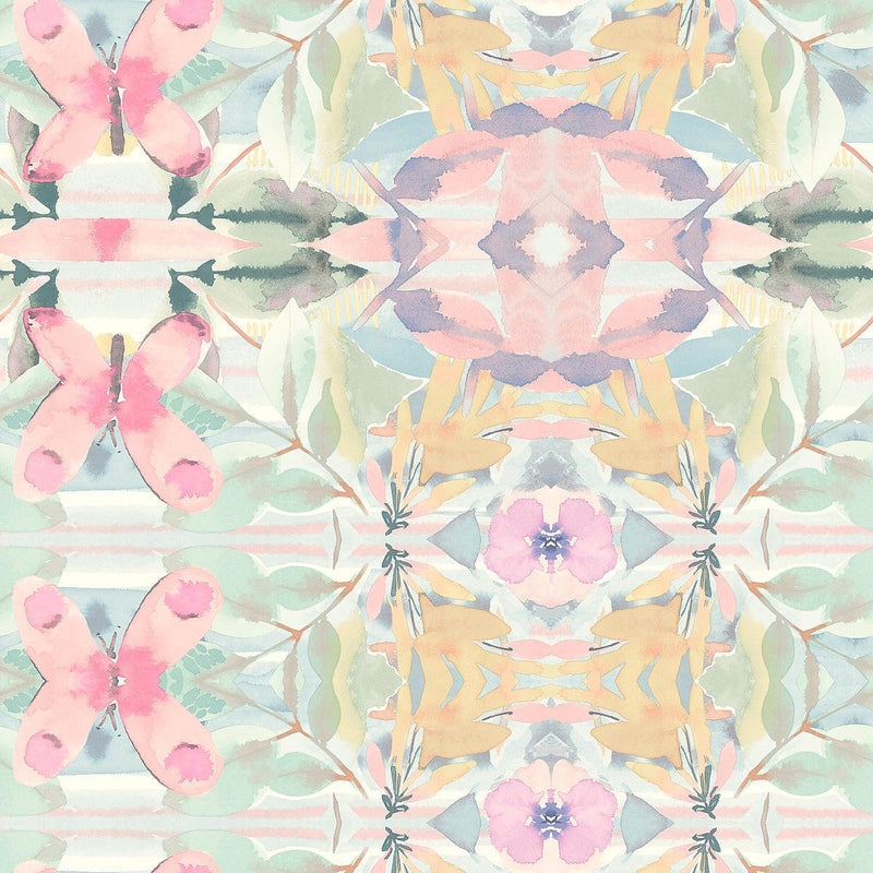 Wallpaper Synchronized Wallpaper Sample // Pink & Yellow 8 x 10 