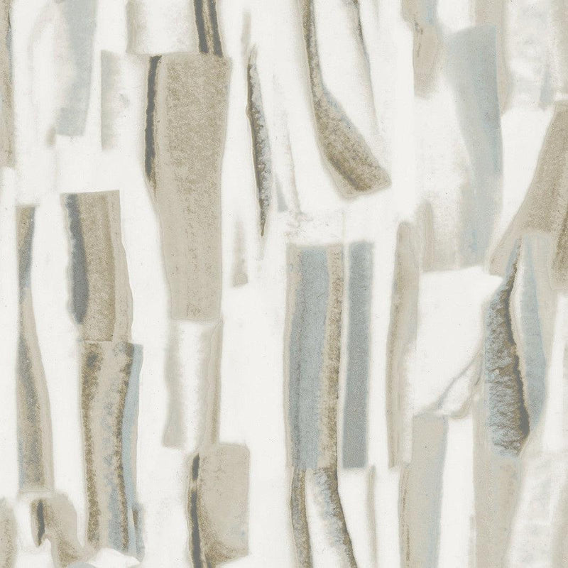 Wallpaper Taj Marble Peel & Stick Wallpaper Sample // Cream & Jade 8 x 10 