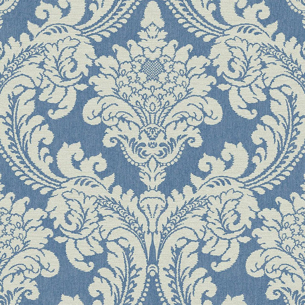 Wallpaper Tapestry Damask Wallpaper // Blue 