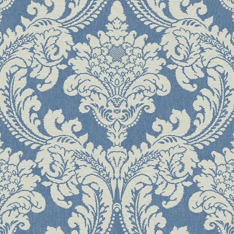 Wallpaper Tapestry Damask Wallpaper // Blue 