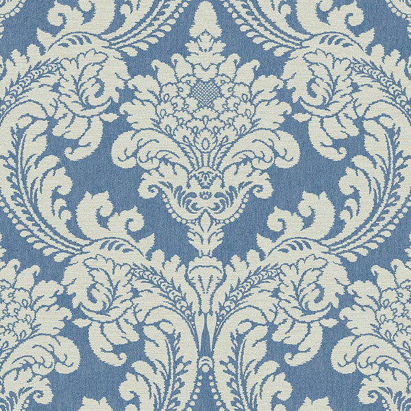 Wallpaper Tapestry Damask Wallpaper // Blue 