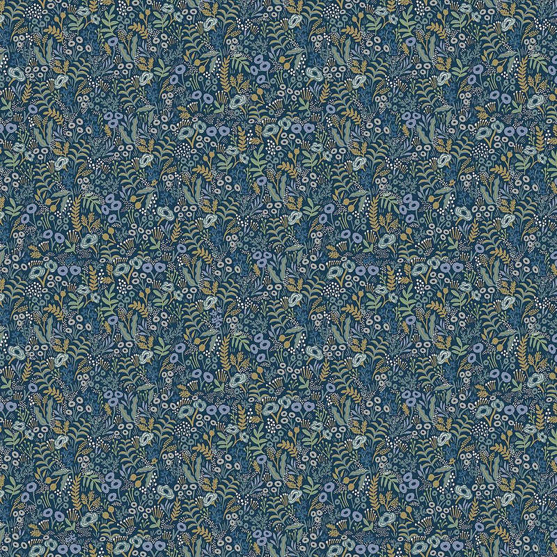 Wallpaper Tapestry Wallpaper Sample // Indigo 8 x 10 