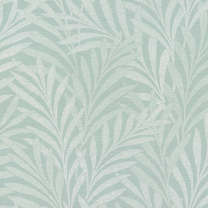 Wallpaper Tea Leaves Stripe Wallpaper Sample // Blue 8 x 10 