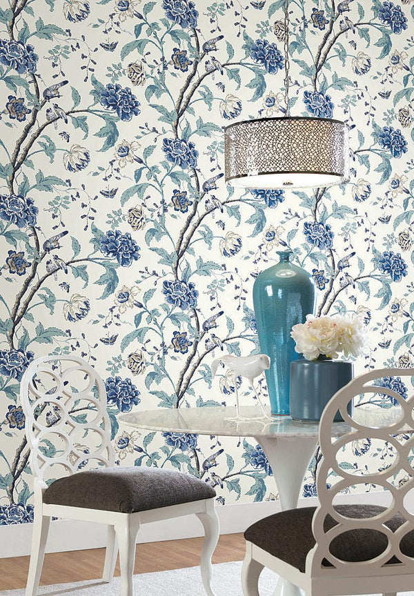 Wallpaper Teahouse Floral Wallpaper // Green 