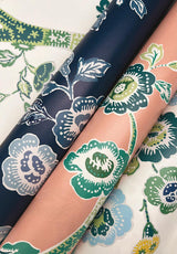 Wallpaper Temple Garden Peel & Stick Wallpaper // Navy Blue 