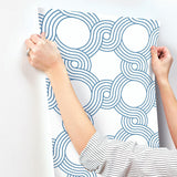 Wallpaper The Twist Wallpaper // Blue 