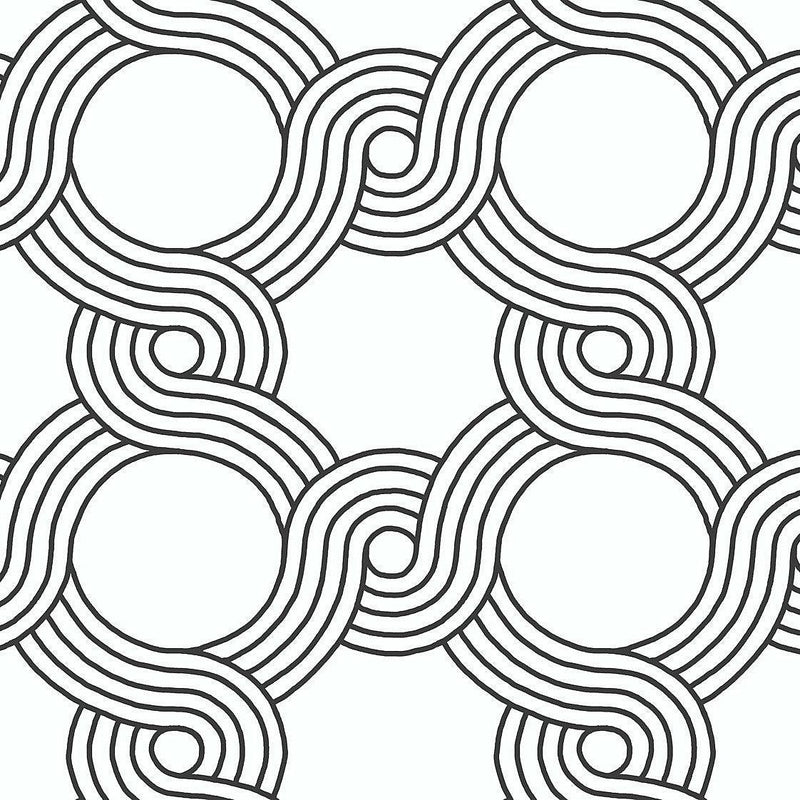Wallpaper The Twist Wallpaper Sample // Black 8 x 10 