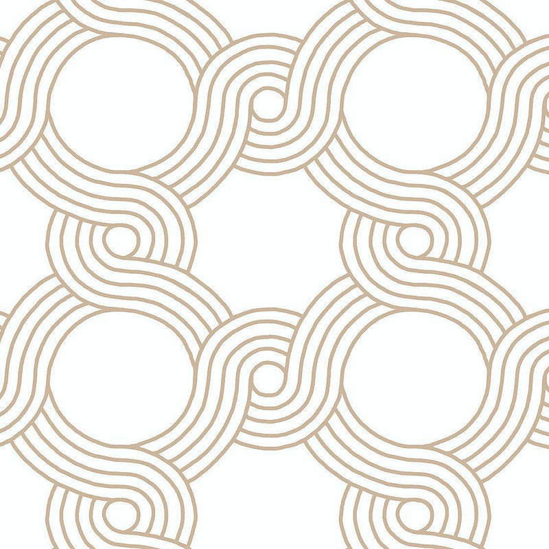 Wallpaper The Twist Wallpaper Sample // Gold 8 x 10 
