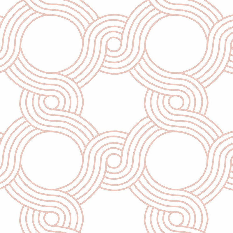Wallpaper The Twist Wallpaper Sample // Pink 8 x 10 