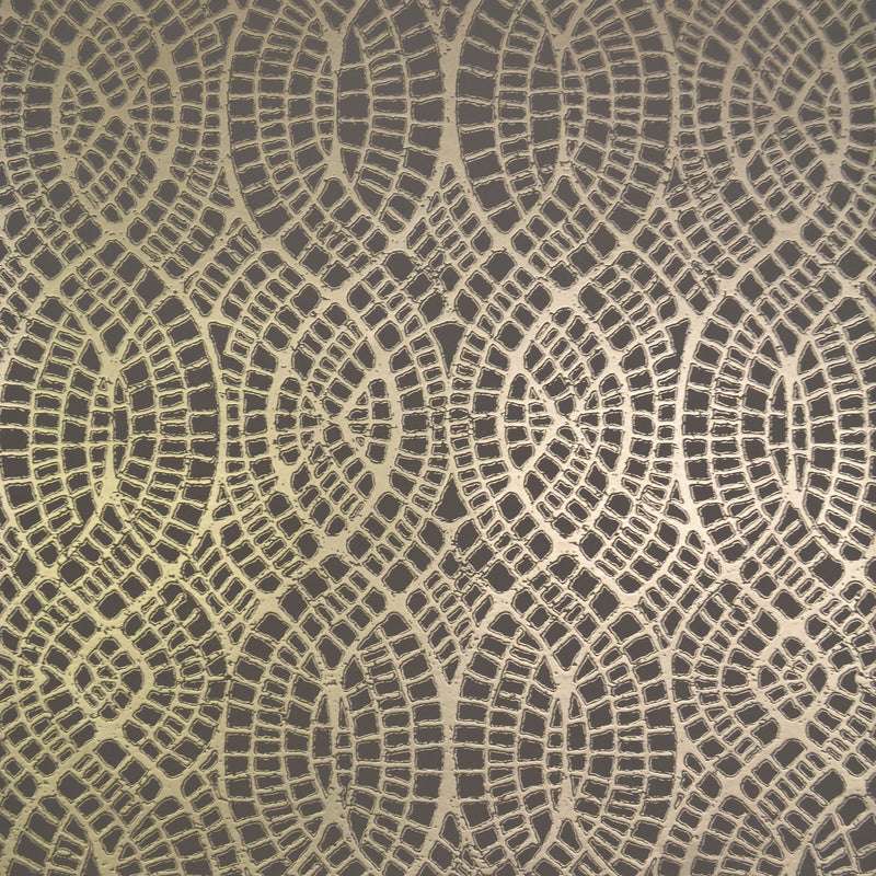 Wallpaper Tortoise Wallpaper Sample // Taupe & Gold 8 x 10 