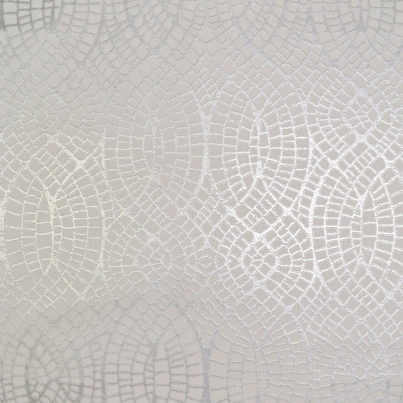 Wallpaper Tortoise Wallpaper Sample // White & Silver 8 x 10 