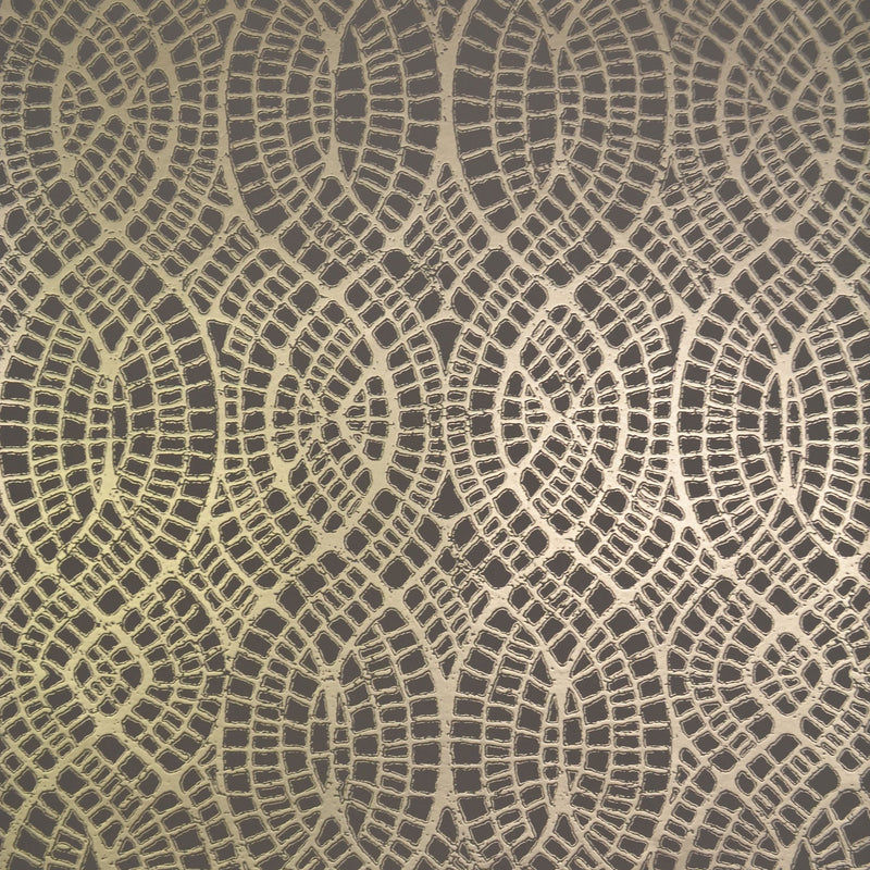 Wallpaper Tortoise Wallpaper // Taupe & Gold 