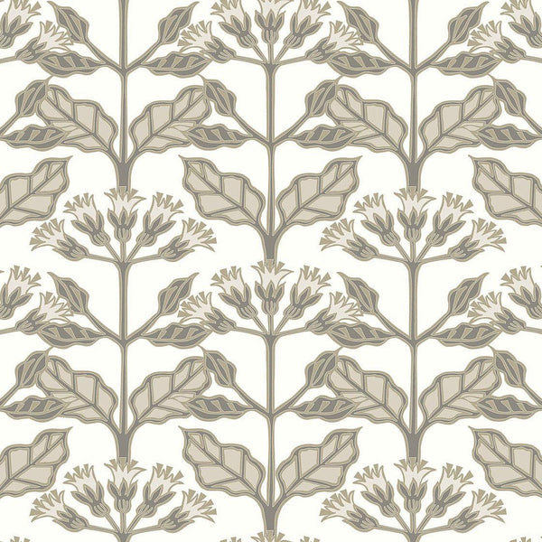 Wallpaper Tracery Blooms Wallpaper // White 