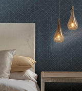 Wallpaper Triangulation Peel & Stick Wallpaper // Navy 