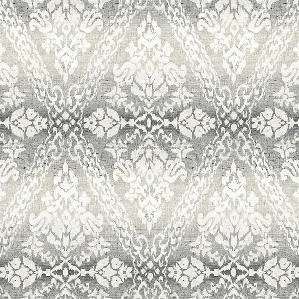 Wallpaper Tudor Diamond Damask Wallpaper // Black 