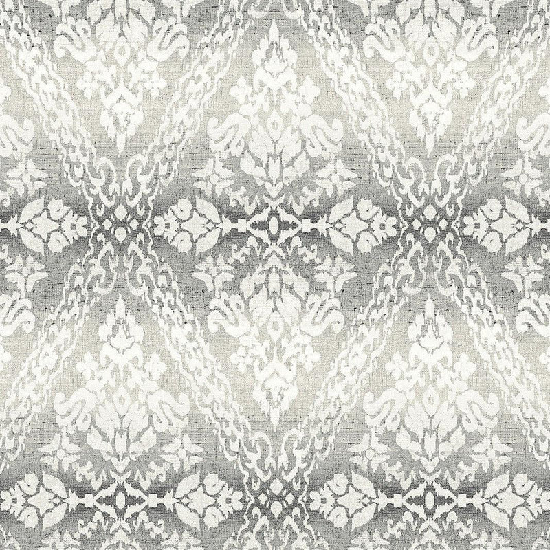 Wallpaper Tudor Diamond Damask Wallpaper Sample // Black 8 x 10 
