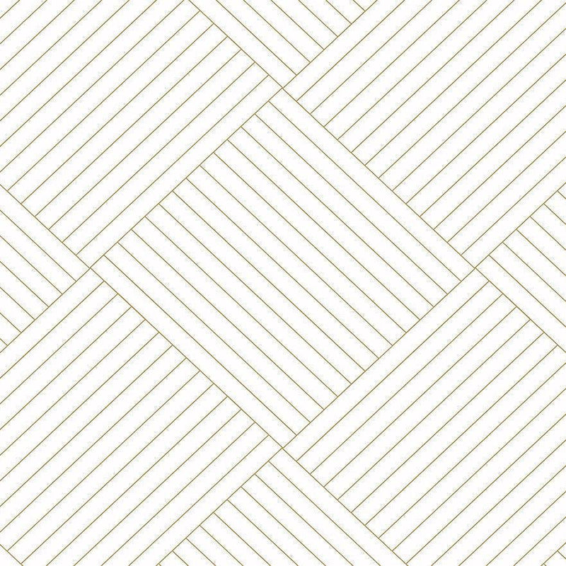 Wallpaper Twisted Tailor Wallpaper Sample // Gold 8 x 10 