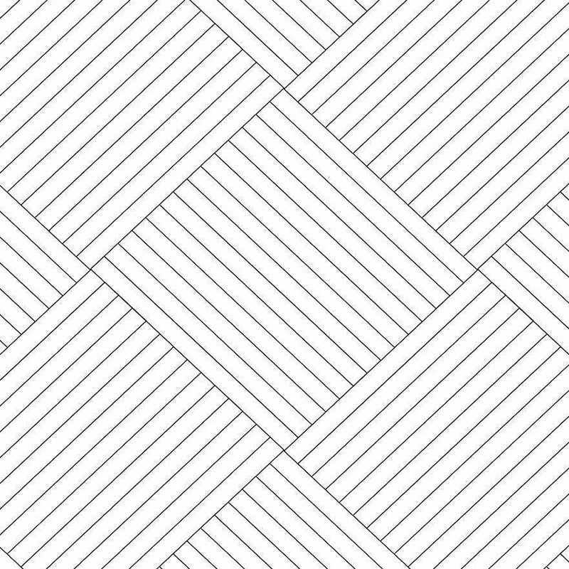 Wallpaper Twisted Tailor Wallpaper Sample // White 8 x 10 