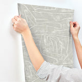Wallpaper Urban Chalk Peel & Stick Wallpaper // Grey 