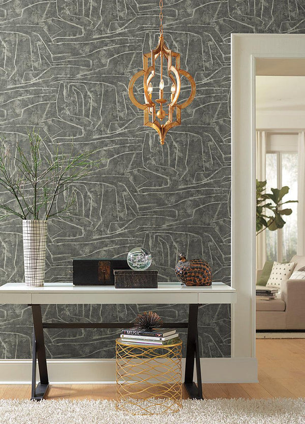 Wallpaper Urban Chalk Peel & Stick Wallpaper // Grey 