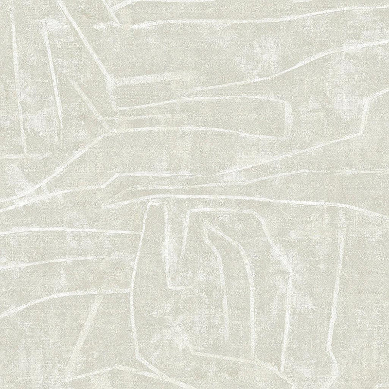 Wallpaper Urban Chalk Peel & Stick Wallpaper Sample // Beige 8 x 10 