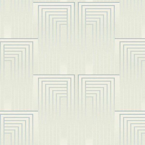 Wallpaper Vanishing Wallpaper // Dusty Blue & Silver 