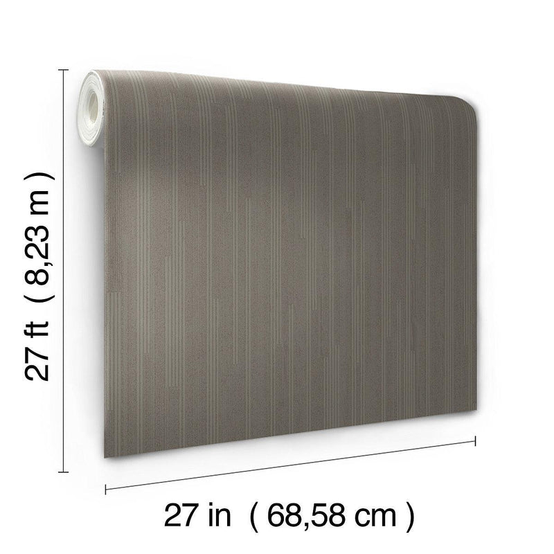 Wallpaper Vertical Plumb Wallpaper // Charcoal Metallic 