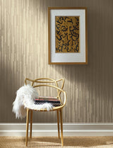 Wallpaper Vertical Plumb Wallpaper // Soft Gold Metallic 
