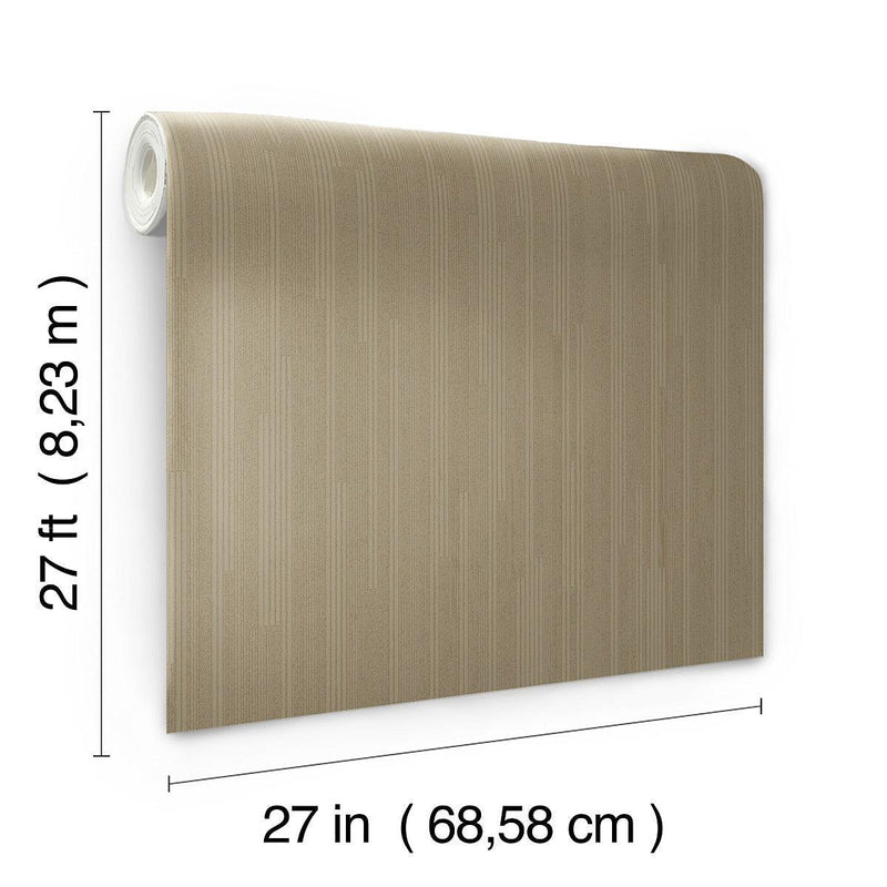 Wallpaper Vertical Plumb Wallpaper // Soft Gold Metallic 