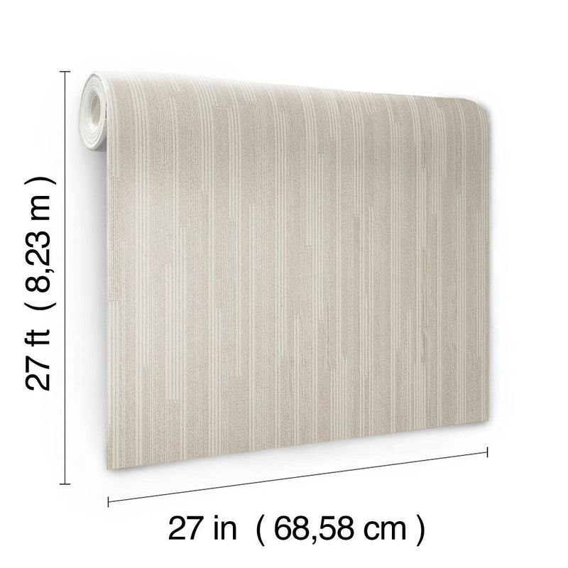 Wallpaper Vertical Plumb Wallpaper // Taupe 