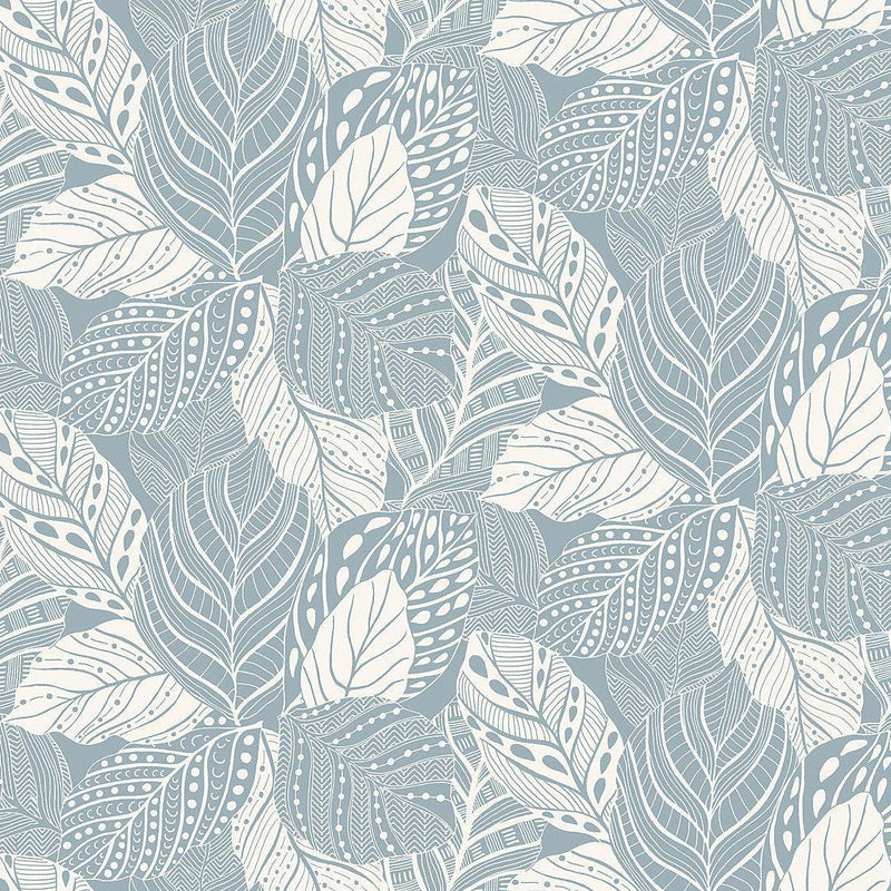 Wallpaper Vinca Wallpaper Sample // Blue 8 x 10 