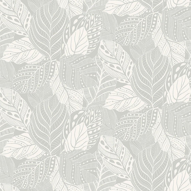 Wallpaper Vinca Wallpaper Sample // Grey 8 x 10 
