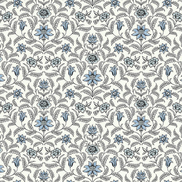 Wallpaper Vintage Blooms Wallpaper // Blue 