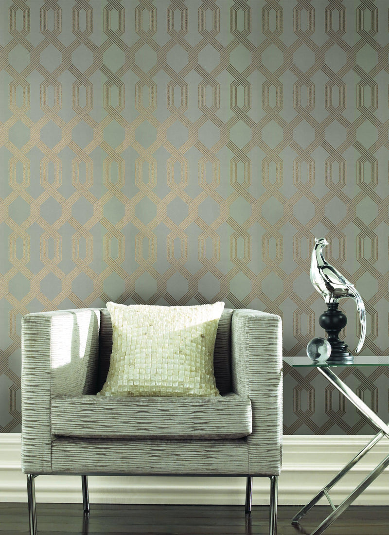 Wallpaper Viva Lounge Wallpaper // Gold Metallic 