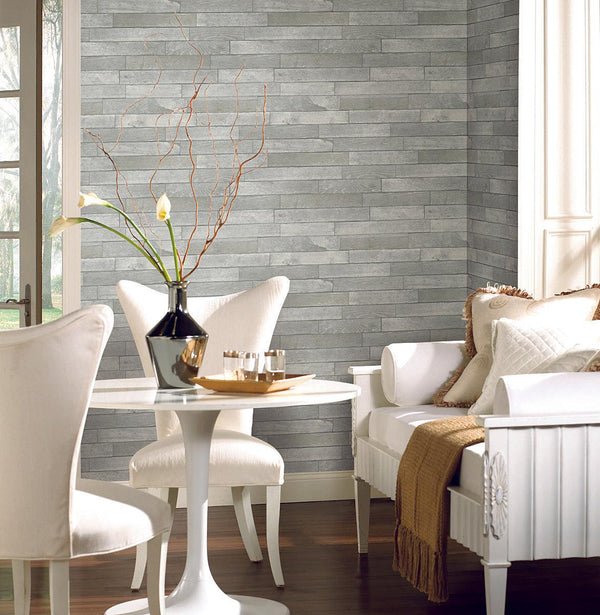 Wallpaper Warehouse Planks Peel & Stick Wallpaper // Grey 