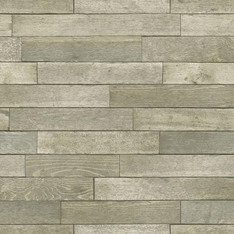 Wallpaper Warehouse Planks Peel & Stick Wallpaper Sample // Brown 8 x 10 
