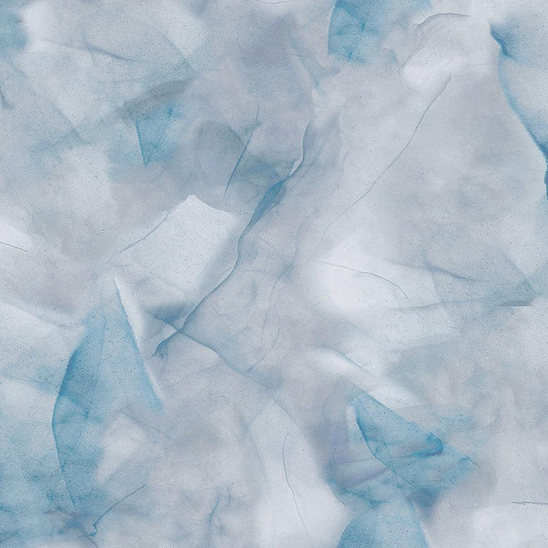 Wallpaper Watercolor Silks Peel & Stick Wallpaper Sample // Blue 8 x 10 