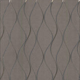 Wallpaper Wavy Stripe Wallpaper // Grey 