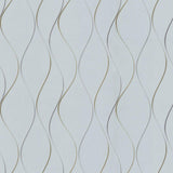 Wallpaper Wavy Stripe Wallpaper // Light Blue 
